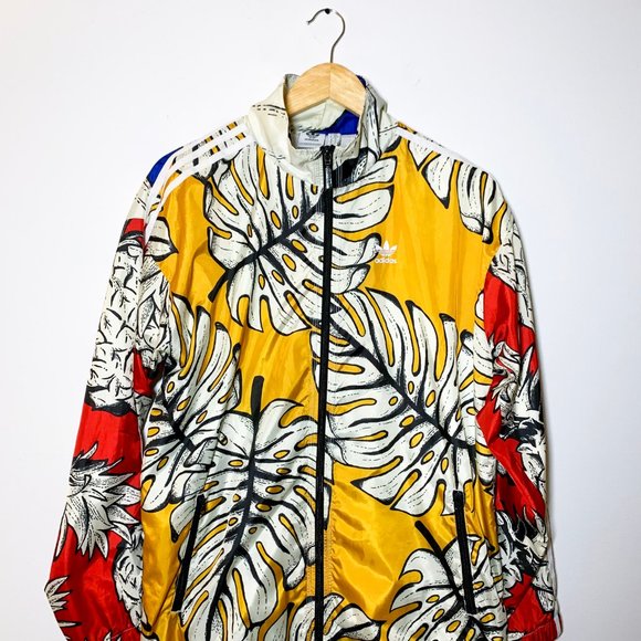 [Like New] ADIDAS Tropical Print Windbreaker - Picture 4 of 6